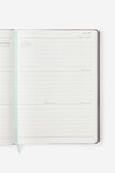 2027 A4 Weekly On Schedule Diary, ESPRESSO/MINTY - example image 2