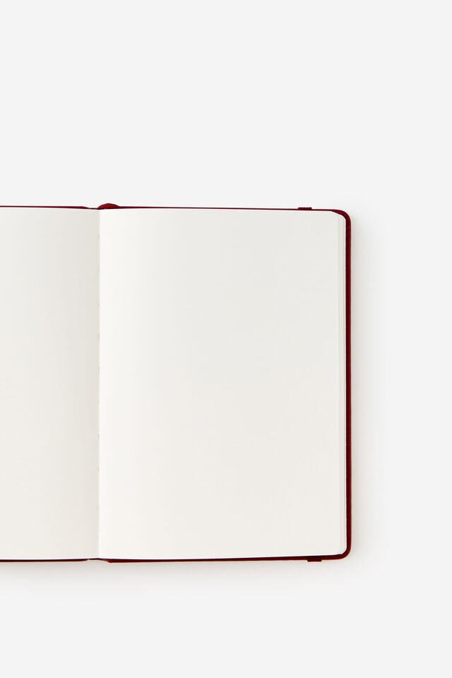 Metro B6 Hard Plain Notebook, Cabernet