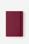 Metro A5 Hard Lined Notebook, Cabernet - alternate image 1