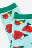 Christmas Novelty Socks, LCN PEA SNOOPY WOODSTOCK JACKET (S/M) - alternate image 2