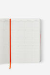 2027 A5 Daily On Schedule Diary, CHROME LAVA RED - example image 3