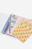 2027 A5 Weekly Bright Days Diary, LAVA RED COLOUR BLOCK - example image 6