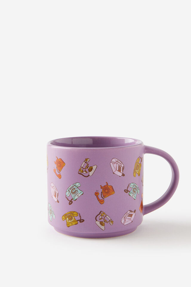 Everyday Mug, RETRO TELEPHONE YARDAGE