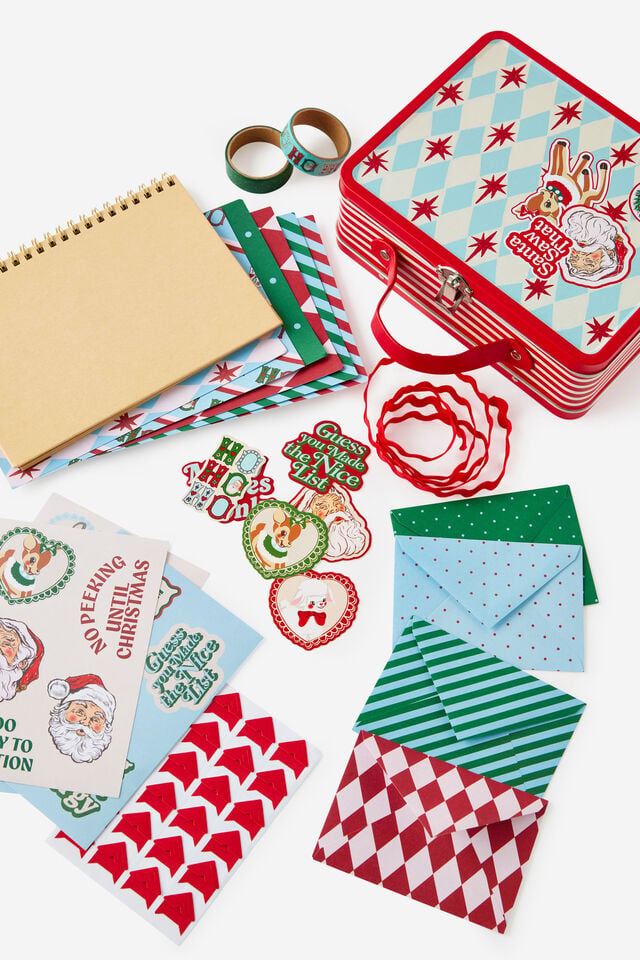 Christmas Junk Journal Tin, SANTA SAW THAT