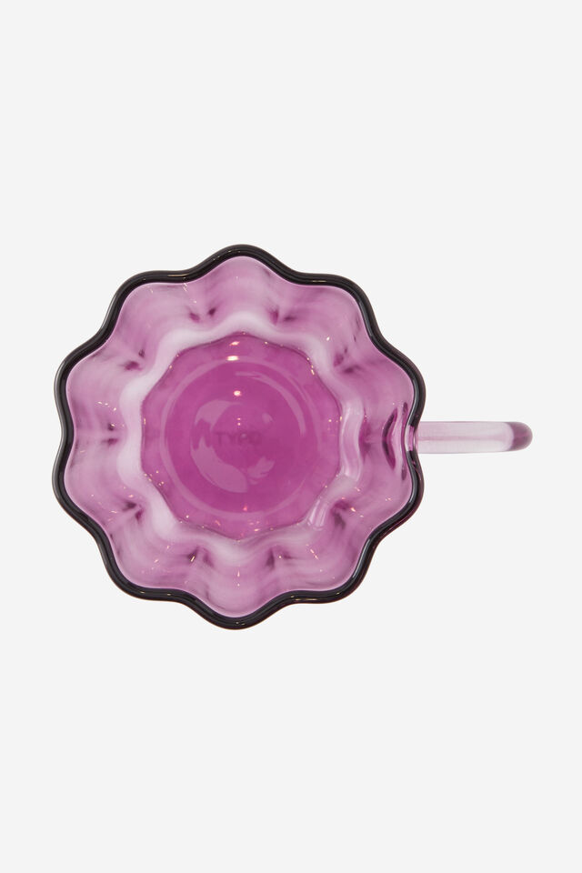Glass Flower Mug, LILAC
