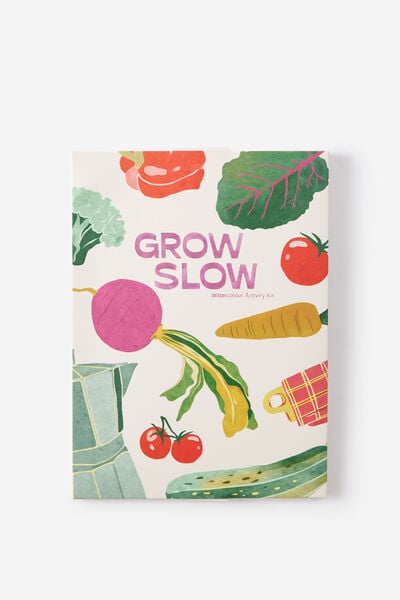 B5 Watercolouring Kit, GARDEN COTTAGE