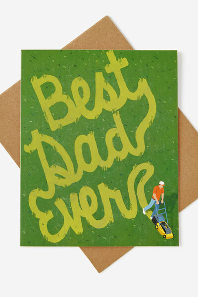 Fathers Day Card 2026, BEST DAD EVER GREEN
