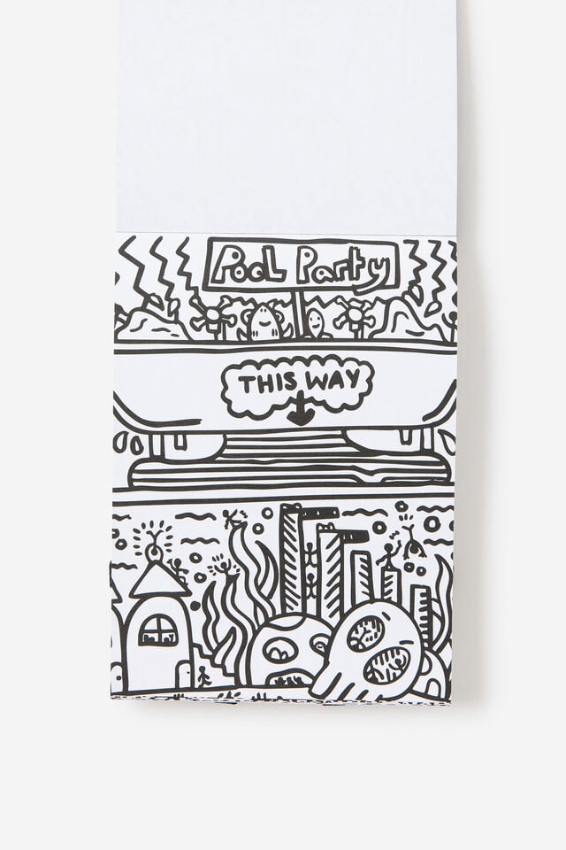 Lcn Mini Colouring Pad, LCN DOO DOODLE BOY / BLACK & WHITE