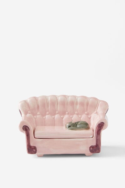 Ceramic Trinket Box, KITTEN COUCH