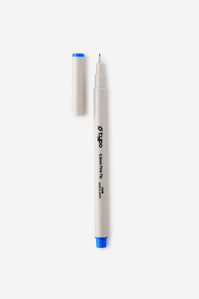 0.3Mm Fine Tip Pen, BLUE