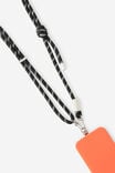 Lanyard Crossbody Strap, BLACK/RIVER GUM - alternate image 2
