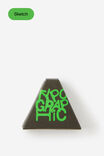 E-Keshi Eraser, TYPOGRAPHIC BLACK - example image 1