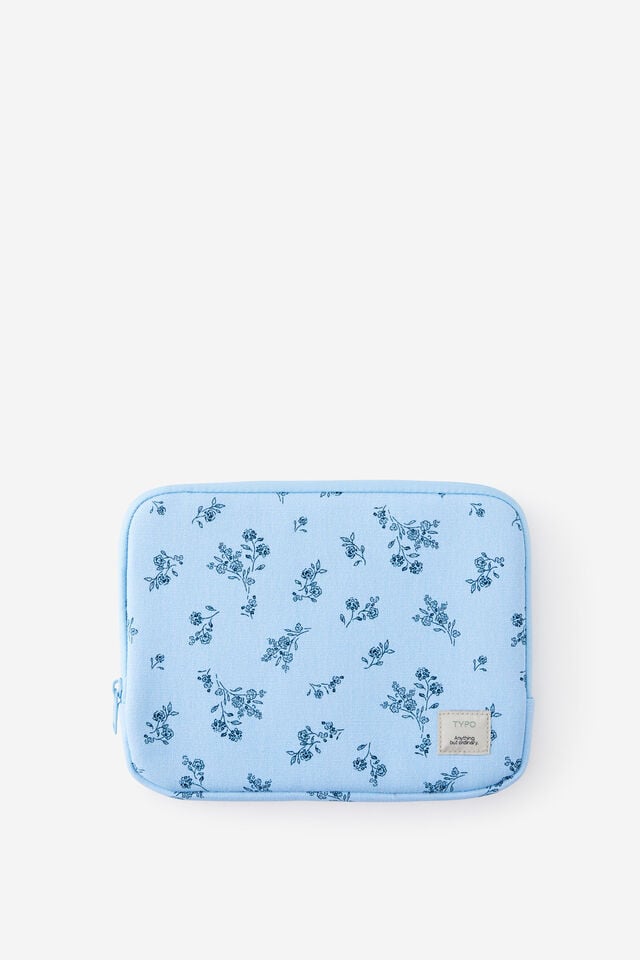Campus 11 Inch Tablet Case, BOUQUET DITSY STRIPE / BLUE SKIES