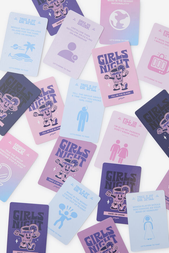Girls Night In Drinking Game, ASSORTED