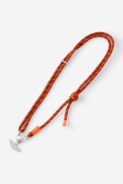 Lanyard Crossbody Strap, GINGERBREAD