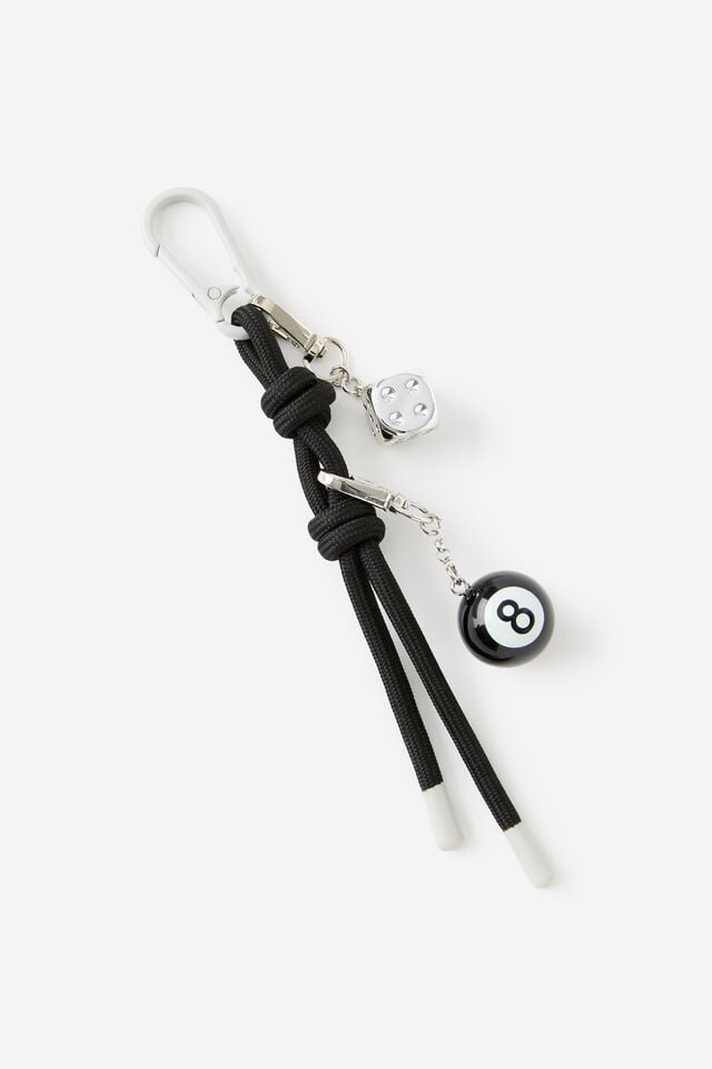 Rope Charm, LUCKY DICE / BLACK