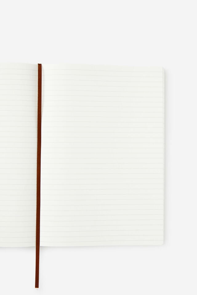 B5 Soft Lined Notetaker Notebook, ESPRESSO