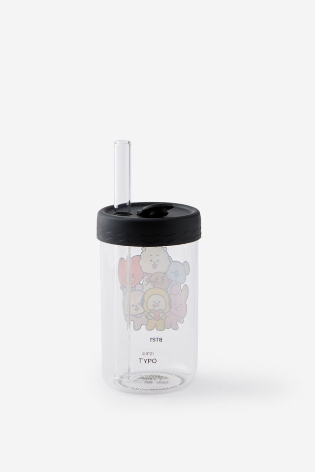 Collab Boba Smoothie Cup, LCN BT21 LINE FRIENDS / BLACK