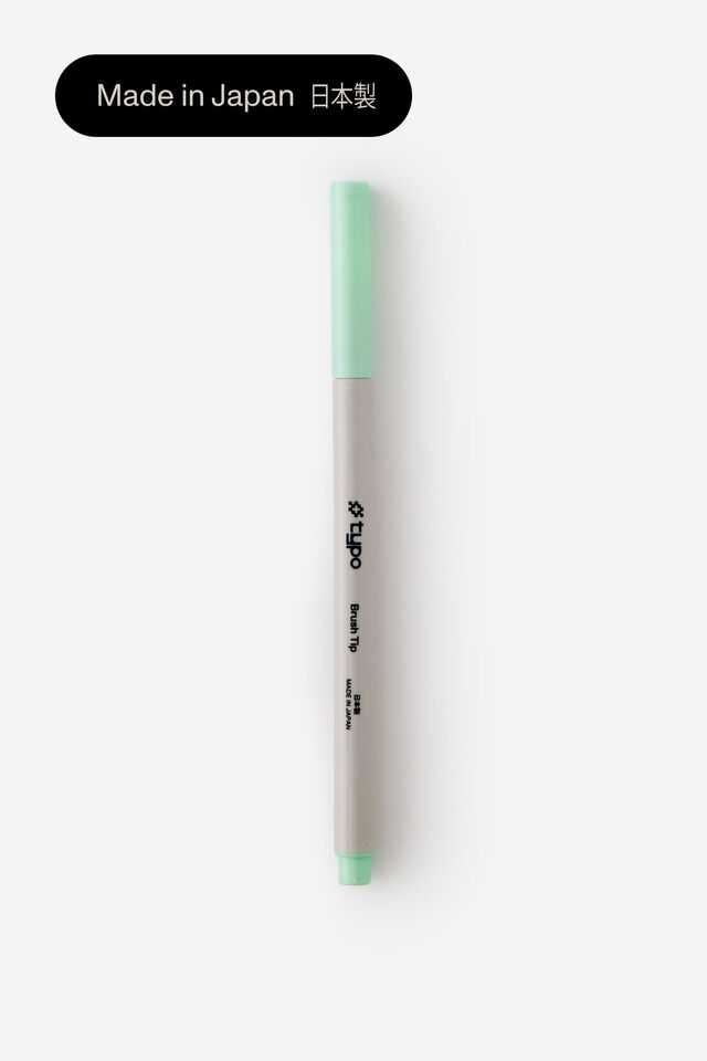Brush Tip Pen, PEPPERMINT