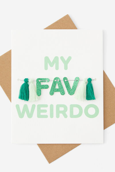 Luxe Tassel Cards, MY FAV WEIRDO