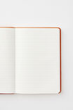A5 Hard Cover Lined Notebook, BURNT ORANGE - alternate image 2