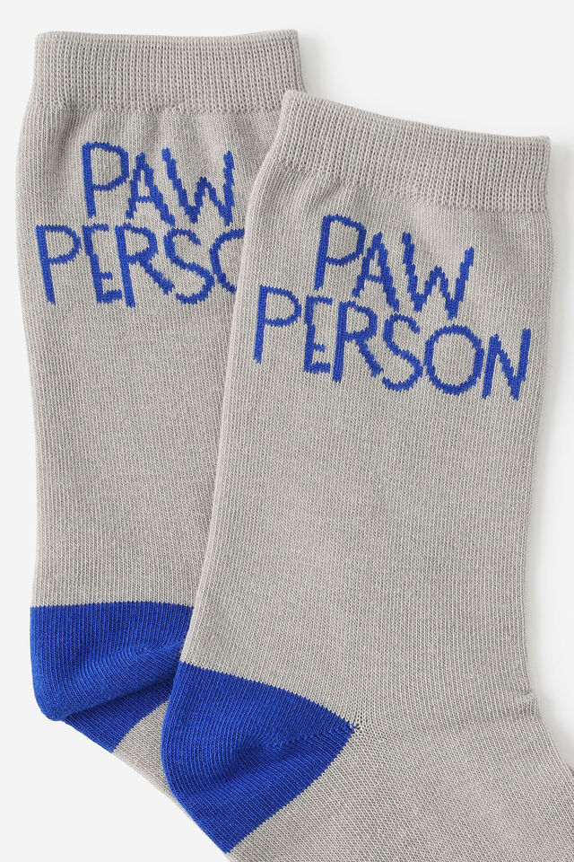 Mid Crew Socks, PAW PERSON