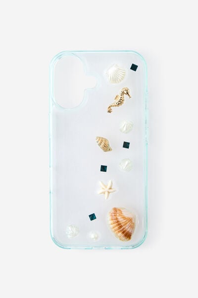 Trinket Phone Case Iphone 16, AQUAMARINE