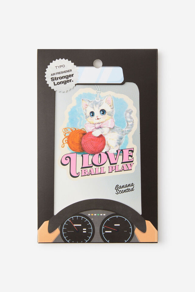 Premium Air Freshener, BALL PLAY KITTEN