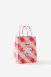 Gift Bag Small, NICE LIST GINGHAM - example image 1