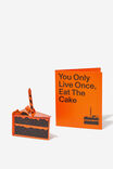 EAT THE CAKE ORANGE POP-OUT