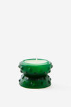 Mini Stackers Glass Tea Light Candle, HIDDEN FOREST FERN GREEN BUMPY - alternate image 2