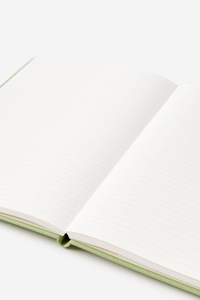 Metro B5 Hard Lined Notebook, Little Treats Bay Leaf