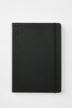 B5 Hard Cover Lined Notebook, BLACK - alternate image 1