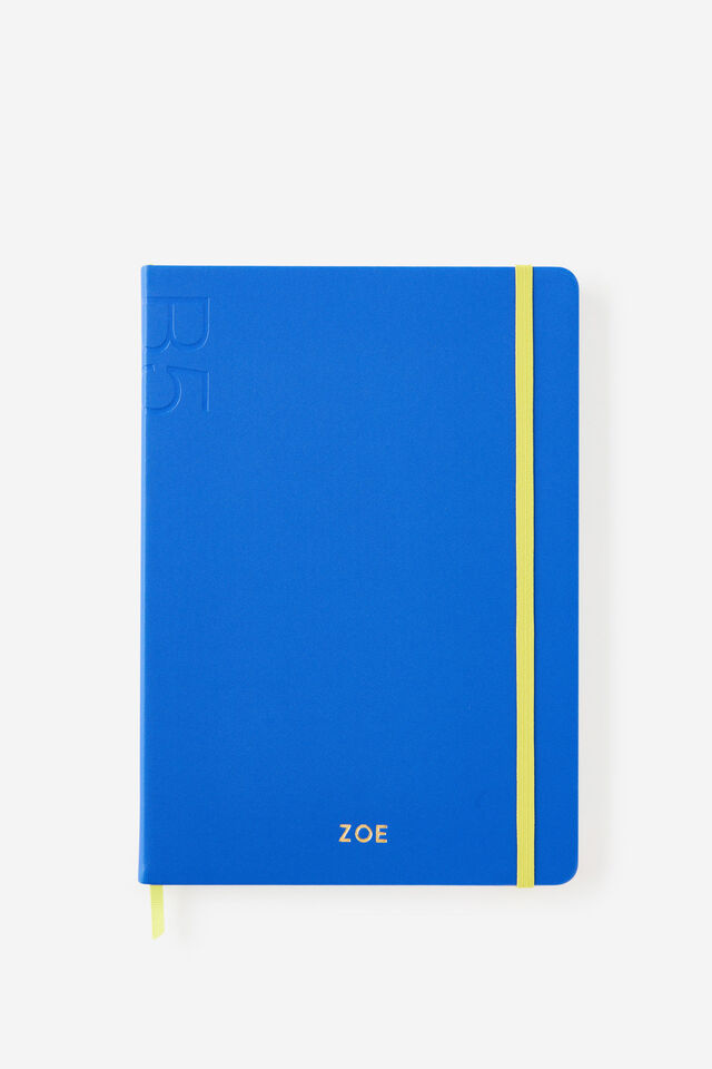 Personalised B5 Hard Cover Lined Notebook, OCEANA WASABI