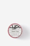 Washi Tape 15Mm, STRAWBERRY RED STRIPE - example image 2
