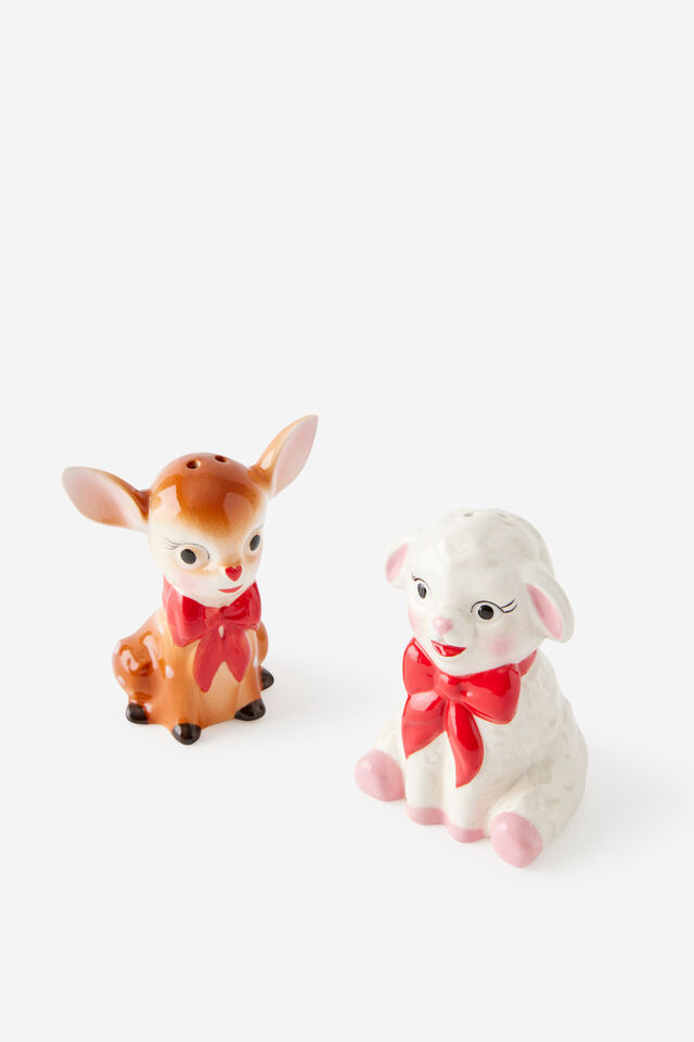 Christmas Shakers, VINTAGE LAMB AND FAWN