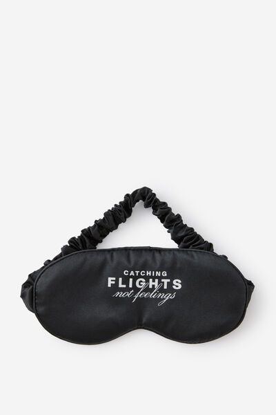 Lash Contoured Eye Mask, CATCHING FLIGHTS/BLACK