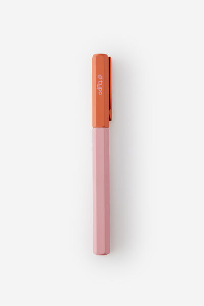 Facet-Nating Rollerball Capped Pen, STRAWBERRY MILK HOT SAUCE