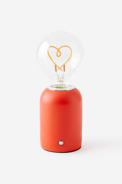 Shaped Filament Bulb Lamp, HOT SAUCE HEART