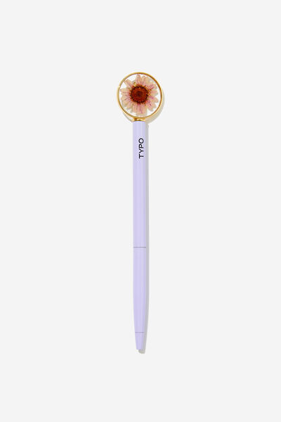 Trapped Flower Pen, SOFT LILAC