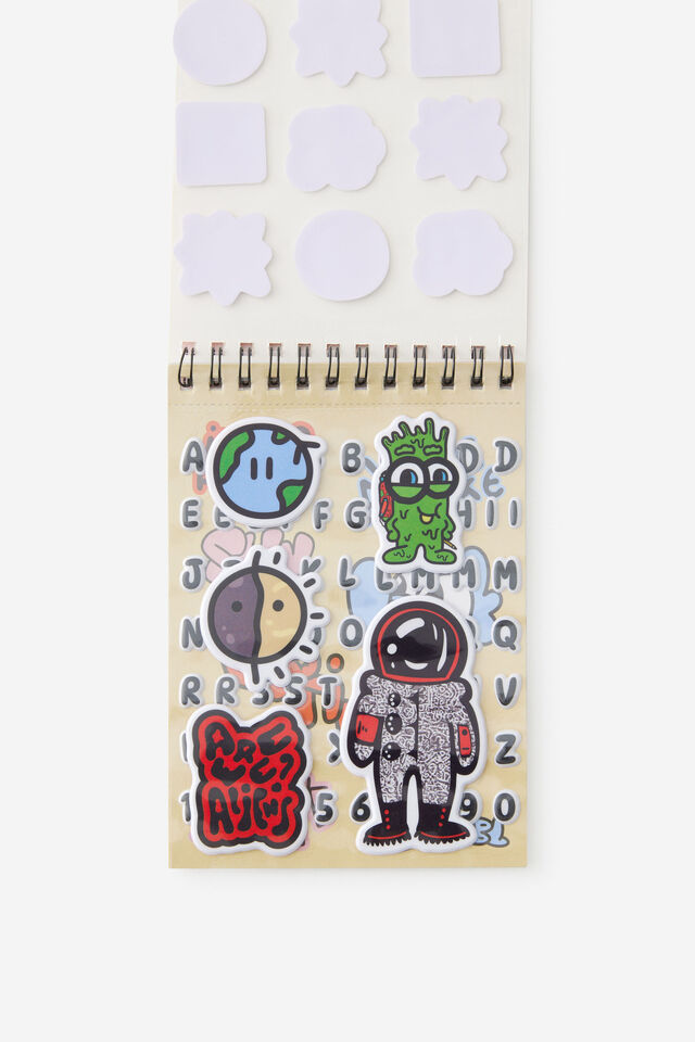 Premium Stick It Sticker Book, LCN DOO DOODLE BOY COLOURED