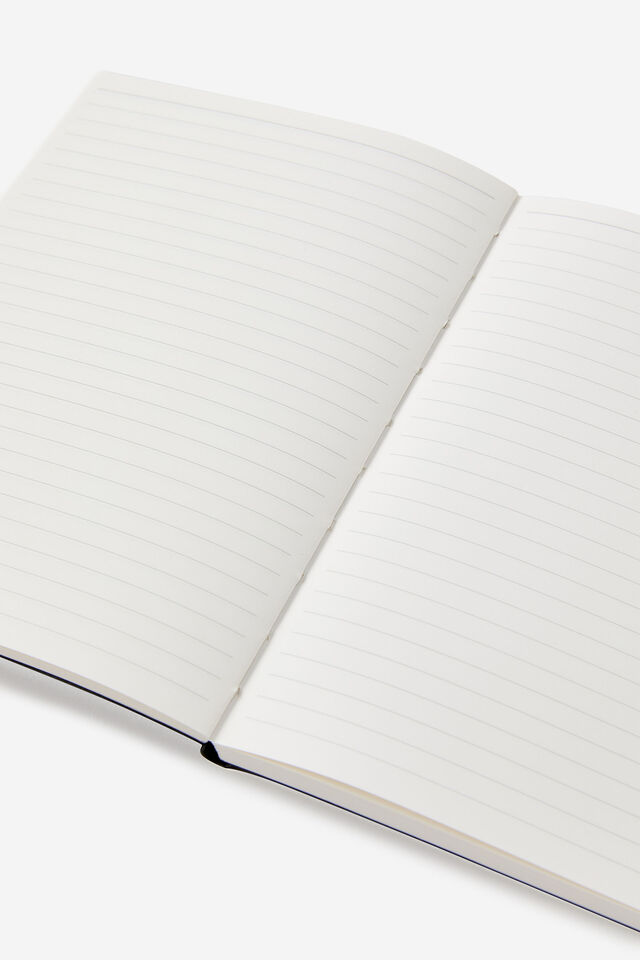Metro B6 Soft Lined Notebook, Ditsy Pansy Midnight Ink