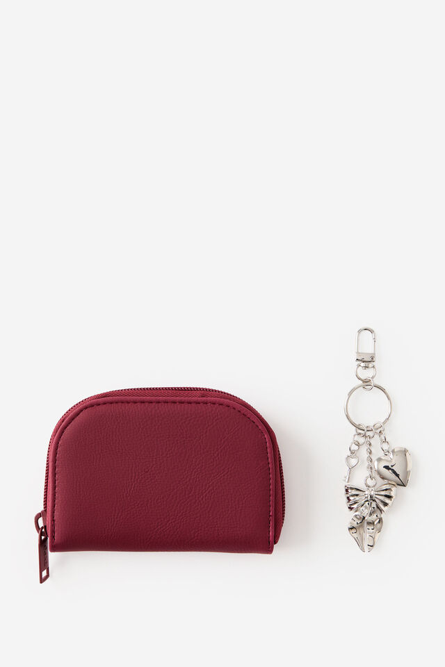 Commuter Gift Set, HEART LOCKET/CABERNET