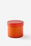 Frosted Glass Candle, JOY RISING ORANGE - alternate image 2