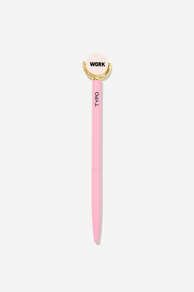 Spin Top Pen, PINK WORK REST
