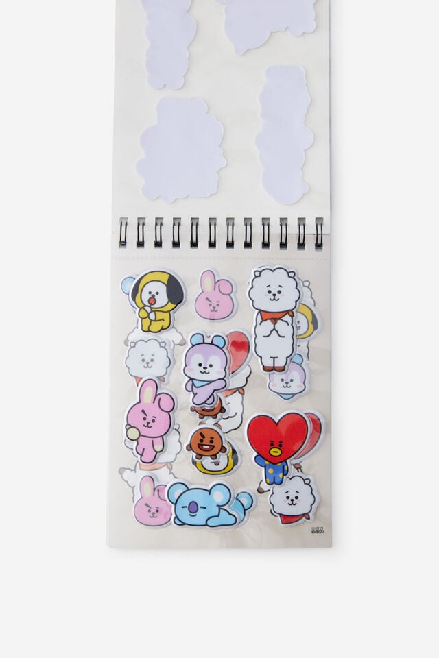 Premium Stick It Sticker Book, LCN BT21 MULTI BLACK