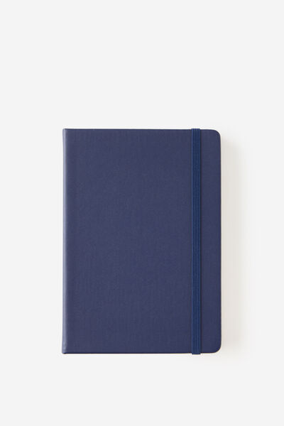 Metro B6 Hard Lined Notebook, Midnight Ink