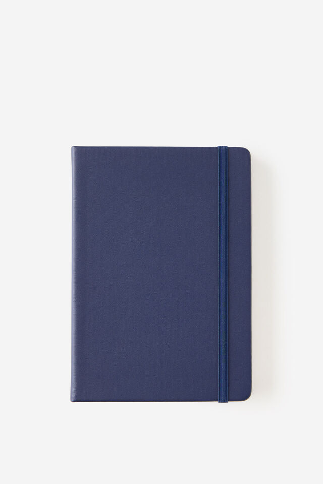 Metro B6 Hard Lined Notebook, Midnight Ink