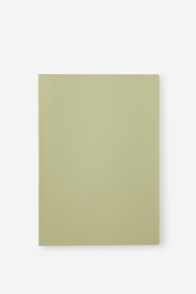 Metro B5 Soft Plain Notebook, Bay Leaf