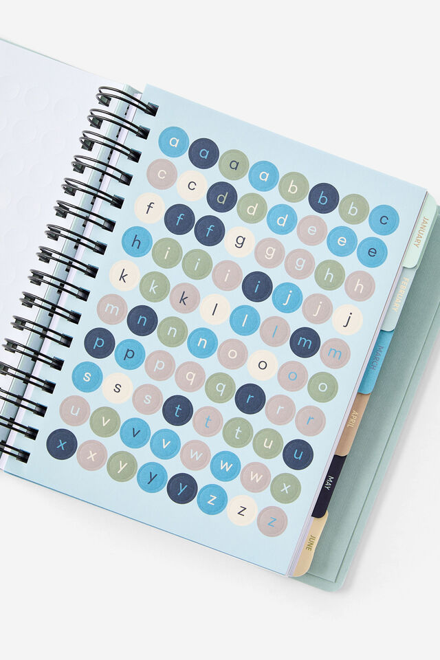 2026 Goals Daily Planner, Navy Stripe